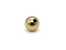 Gold element with hole for threading on pieces of jewellery