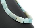 Coussins en amazonite bleue ajourée