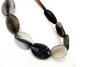 oval, drilled agate discs