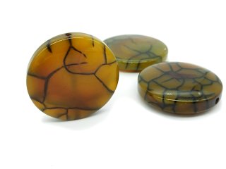 pierced agate disc