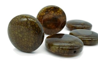 pierced agate disc