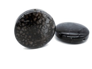 pierced agate disc