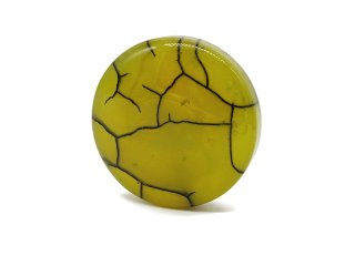 pierced agate disc