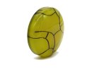 Agate - disque 38 mm vert, motif en filet /R072