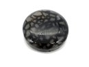 Agate – disc 46 mm, gray and black, net pattern /R076
