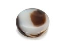 Agate - disque 38 mm marron et blanc /R073