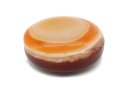 Agate – disc 37 mm, orange and red /R074