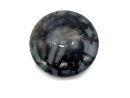 Agate - disque 38 mm gris noir, motif en filet /R077