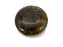Agate - disque 39,5 mm vert, motif en filet /R078