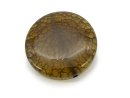 Agate - disque 38 mm vert, motif en filet /R080