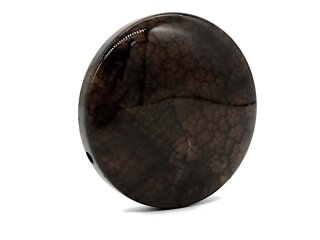 pierced agate disc