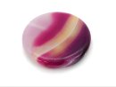 Agate - disque 37 mm rose, jaune, violet /R338