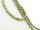 Perles de culture en forme de boutons verts, percées