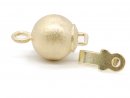 Kugelschließe - 585er Gold, 6 mm, mattiert /0061