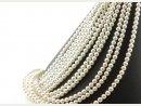 Cordon - Perles de coquillage, blanc, 6mm, 41cm /1116