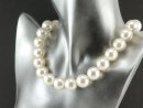 Cordon - Perles de coquillage, blanc, 16mm, 41cm /1181