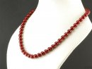 1189/ Shell pearls strand - red, 8 mm - 40 cm