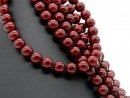 Cordon - Perles de coquillage, rouge, 12mm, 42cm /1191