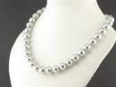 1198/ Shell pearl strand - gray, 12 mm - 41 cm
