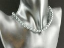 Cordon - Perles de coquillage, gris, 8mm /1201
