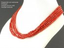 1450/ Carnelian strand - faceted, 4 mm - 38 cm