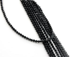 1455/ Onyx strand - faceted, 4 mm - 37,5 cm