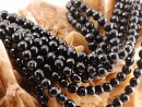 1464/ Onyx strand - faceted, 8 mm - 40 cm