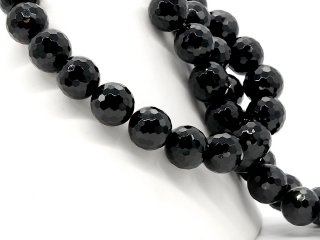 1469/ Onyx strand - faceted, 20 mm - 39,5 cm