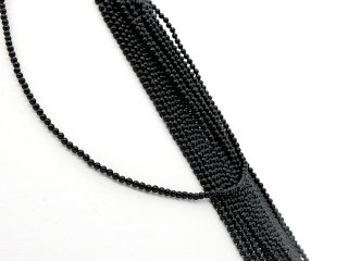 Cordon - Onyx, 2mm, noir, 39,5cm /1530