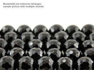 Onyx Strang - facettiert, 14 mm schwarz - 39 cm/1548