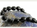 Onyx strand - faceted olive-shape, 20x15 mm /1724