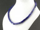 Lapis strand - tube shape 8x14 mm royal blue, length 39...