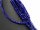 Lapis Strang - Würfel, diagonal gebohrt, 4 mm, blau /2160