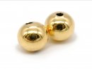 3005/ golden plated 925-silver, sphere 6 mm / 2 pieces