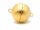 Bronze vergoldet, Magnetschlie&szlig;e - geb&uuml;rstet, 18 mm /3062