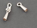 925-silver S.-hook clasp, cone-shaped caps 5 mm /3234