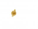 3372/ Rhine-stone - screw clasp, golden-colored, 10mm