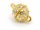 3372/ Rhine-stone - screw clasp, golden-colored, 10mm