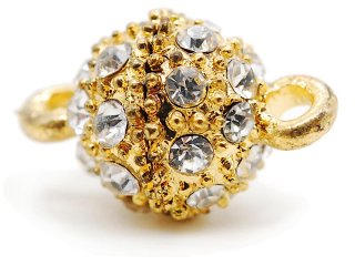 Gold-plated silver jewellery clasp