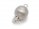 925/-Silber Schließe - rund 12 mm mattiert /3512