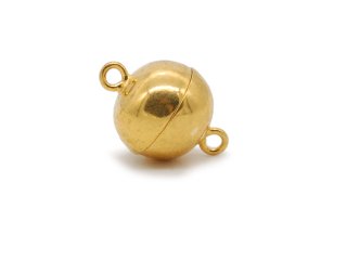 925/- Silver magnet clasp (gilded), polished. 10 mm /3568
