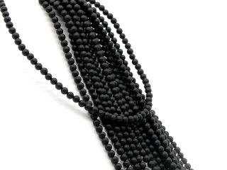 4007/ Onyx strand - matted, 4 mm - 40 cm