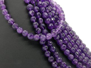 4118/ Amethyst strand - faceted 10 mm - 39 cm
