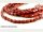 Jasper strand - hexagonal 11x16 - 14x18 mm red, length 38.5 cm /4292