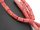 4455/ Coral (Imitation) strand - cylindrical, 16 mm, pink - 39 cm