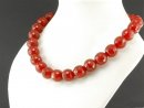 4529/ Carnelian strand - faceted, 16 mm - 38 cm