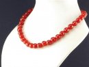 Carnelian strand - faceted, 10 mm red/4532