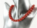 4540/ Carnelian strand - faceted, 12 mm - 38 cm