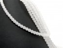 4646/ Rock crystal strand - matted, 6 mm - 40 cm