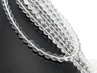 Grandes perles en cristal de roche percées